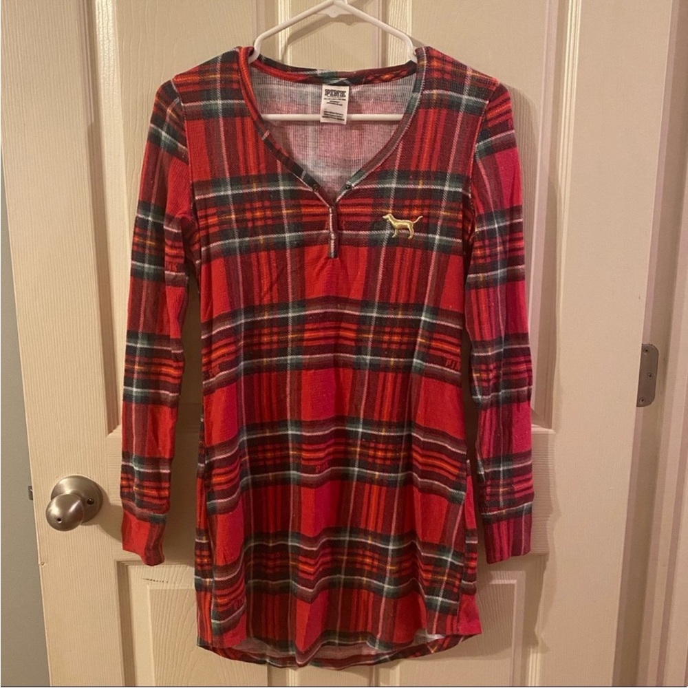 VS Pink | Plaid Nightgown